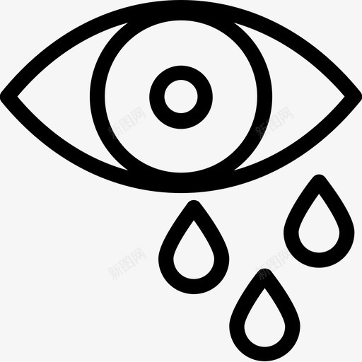 眼球身体部位人眼图标svg_新图网 https://ixintu.com 人眼 医疗线图标 器官 眼球 身体部位