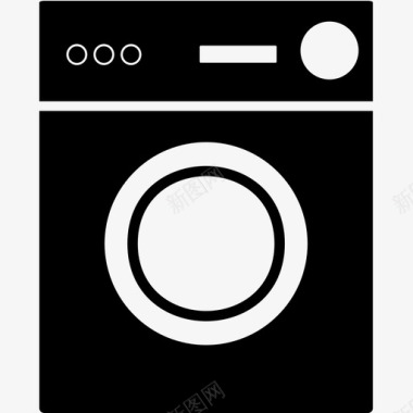 洗衣机家用电器图标图标