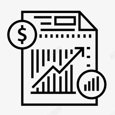 财务报告预算文件图标图标