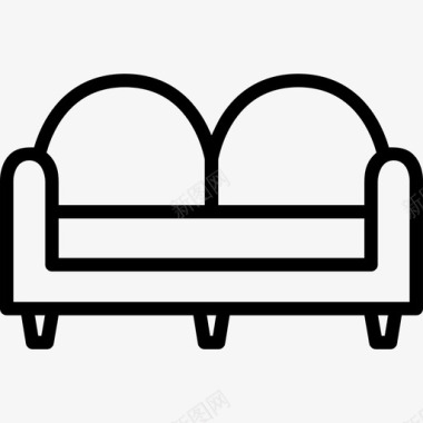 双人沙发沙发家具图标图标