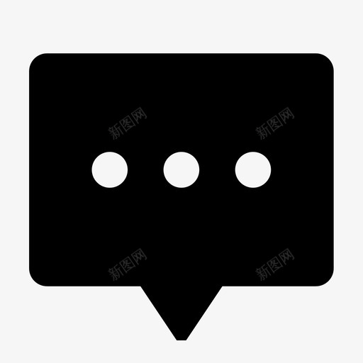 评论讨论（填充）svg_新图网 https://ixintu.com 评论讨论（填充）