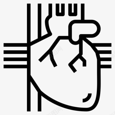 心脏主动脉心血管图标图标