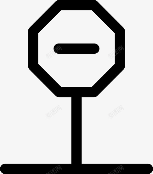 标志注意道路图标svg_新图网 https://ixintu.com 停车 标志 注意 街道 警告 路标 道路