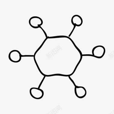 病菌感染分子图标图标