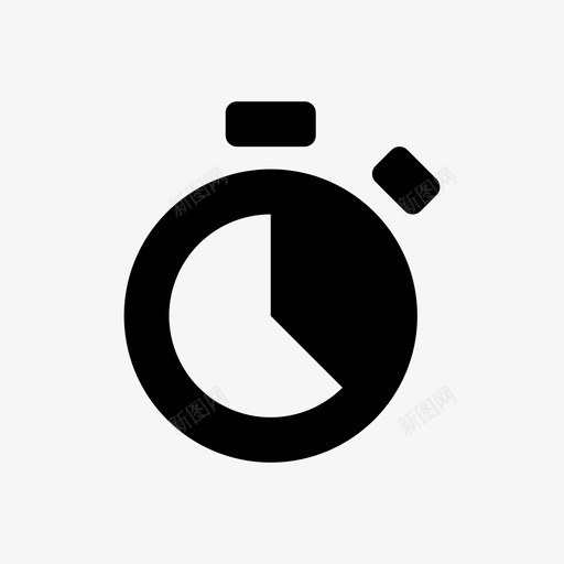 秒表计时器完美像素图标svg_新图网 https://ixintu.com 完美像素 秒表 计时器