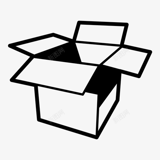 箱子纸板箱交货箱图标svg_新图网 https://ixintu.com 交货箱 包装 包裹 箱子 纸板箱