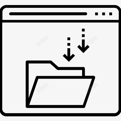 安装程序文件夹图标svg_新图网 https://ixintu.com 1400网页和搜索引擎优化平面线图标 下载 安装 安装程序 文件夹 网页