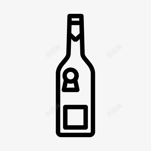 葡萄酒酒瓶红葡萄酒图标svg_新图网 https://ixintu.com 厨房 白葡萄酒 红葡萄酒 葡萄酒 酒瓶