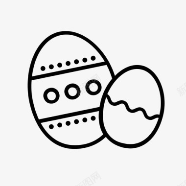 复活节彩蛋巧克力装饰图标图标