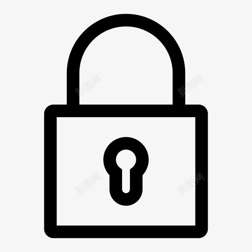 锁挂锁密码图标svg_新图网 https://ixintu.com 安全 密码 挂锁 用户界面 锁