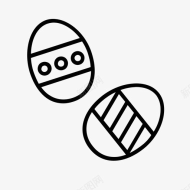 复活节彩蛋巧克力工艺品图标图标