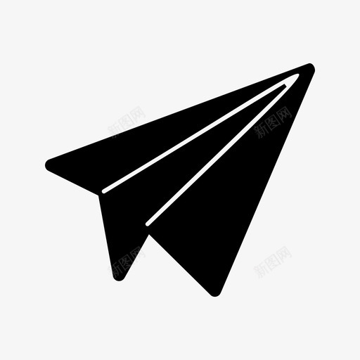 纸飞机飞机多媒体图标svg_新图网 https://ixintu.com 多媒体 纸飞机 飞机