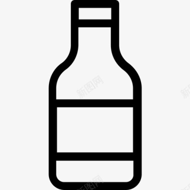 伏特加瓶酒精啤酒图标图标