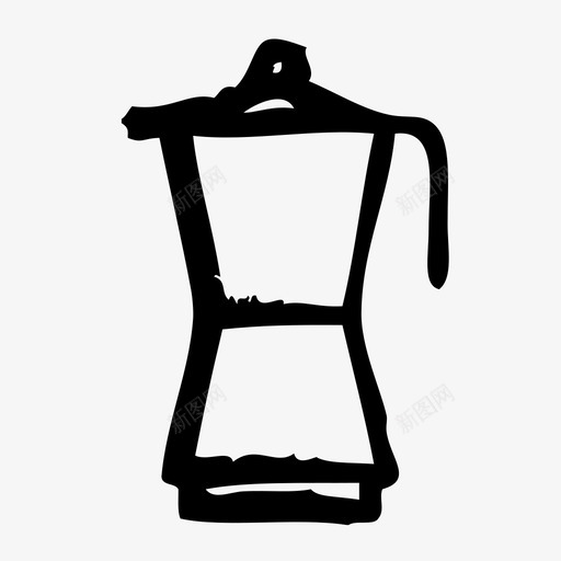咖啡机设备家具图标svg_新图网 https://ixintu.com 咖啡机 客房 室内 家具 家居 草图 设备