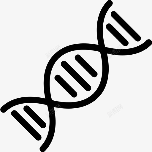 dnadna链dna螺旋图标svg_新图网 https://ixintu.com dna dna螺旋 dna链 科学技术线图标 遗传学