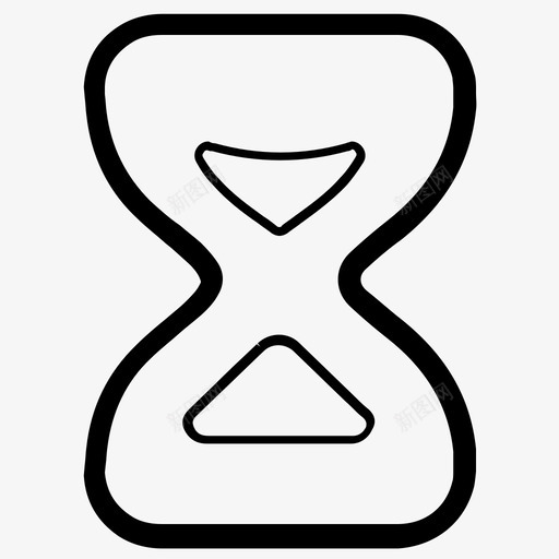 沙漏沙钟时间图标svg_新图网 https://ixintu.com 商务和金融概述版本1 时间 沙漏 沙钟 计时 计时器