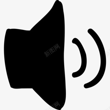 中音扬声器多媒体儿童界面图标图标