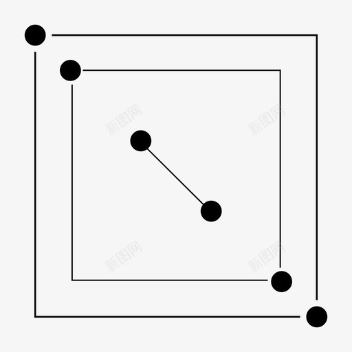 图案圆线图标svg_新图网 https://ixintu.com 图案 圆 正方形 线 连接