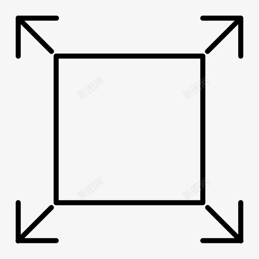 放大方向放大箭头图标svg_新图网 https://ixintu.com 展开 放大 放大箭头 方向 移动