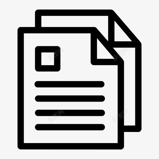 文件文件页文件纸图标svg_新图网 https://ixintu.com 办公文件 文件 文件纸 文件页