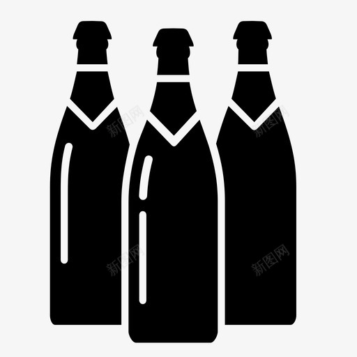 啤酒瓶酒精饮料图标svg_新图网 https://ixintu.com 啤酒图标 啤酒瓶 酒精 饮料