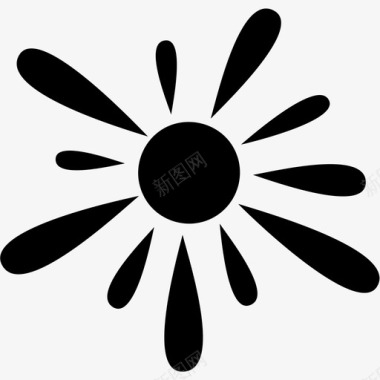 太阳热光图标图标