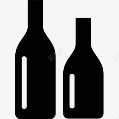 瓶子器皿图标图标