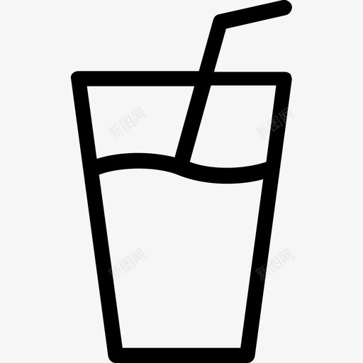 果汁饮料玻璃杯图标svg_新图网 https://ixintu.com 果汁 派对和庆典系列图标 玻璃杯 软饮料 饮料 马提尼