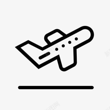 起飞空中飞机图标图标