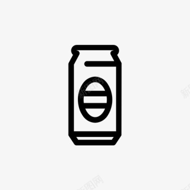 啤酒喜力酒精罐头图标图标