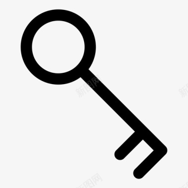 钥匙门锁密码图标图标
