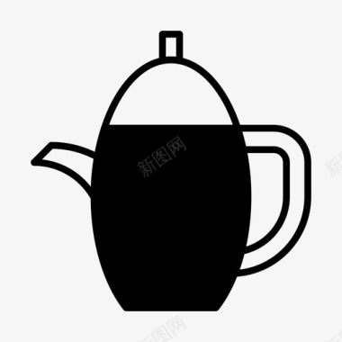 茶壶水壶厨房图标图标