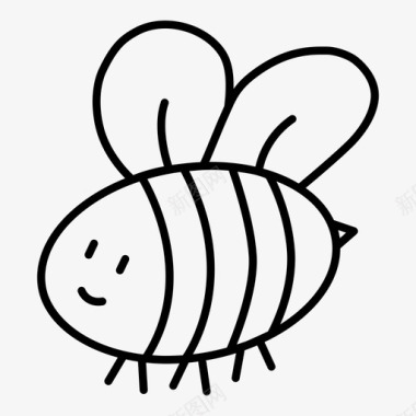 快乐蜜蜂肥蜜蜂蜜蜂图标图标
