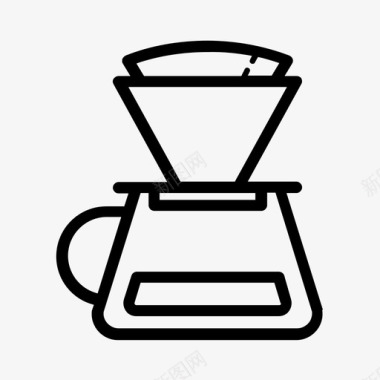 滴加咖啡v60过滤hario图标图标