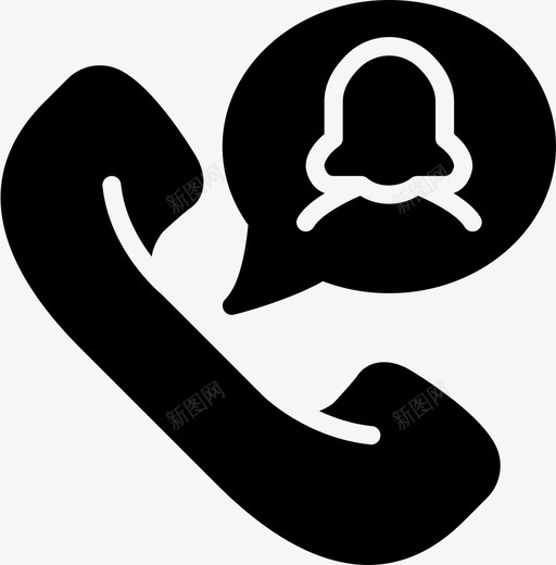 电话留言交流对话图标svg_新图网 https://ixintu.com 交流 对话 电话留言 粉碎图标对话2固体 讨论