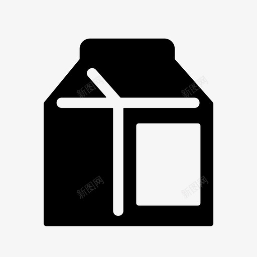 牛奶牛奶盒牛奶包装图标svg_新图网 https://ixintu.com 牛奶 牛奶包装 牛奶盒 食品饮料vol01