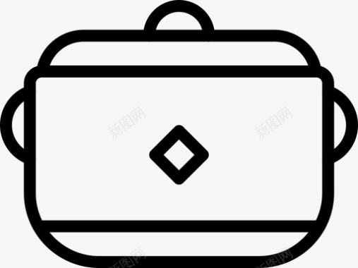 烹饪锅食物厨房图标图标
