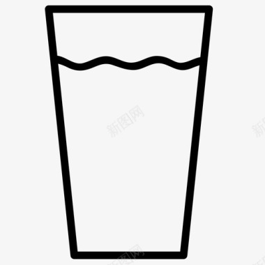 水玻璃饮料玻璃器皿图标图标