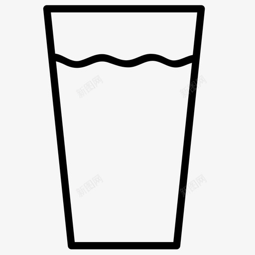水玻璃饮料玻璃器皿图标svg_新图网 https://ixintu.com 水玻璃 玻璃器皿 饮料