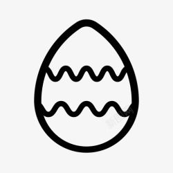 锯齿彩蛋复活节彩蛋食物锯齿形图标高清图片