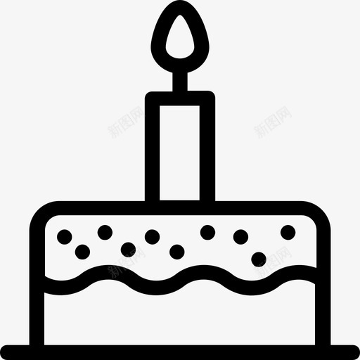 蛋糕烘焙食品甜点图标svg_新图网 https://ixintu.com 婚礼蛋糕 情人节蛋糕 派对和庆祝线图标 烘焙食品 甜点 蛋糕