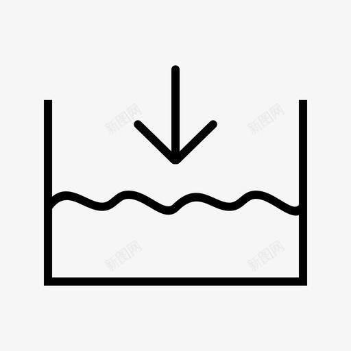 低于海平面海洋天气图标svg_新图网 https://ixintu.com 低于海平面 天气 海洋