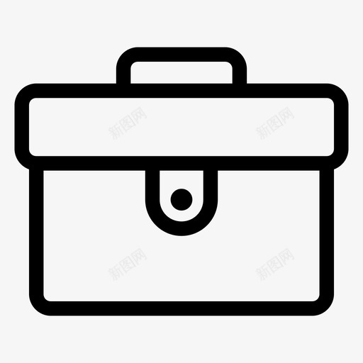 公文包包行李图标svg_新图网 https://ixintu.com 中型 公文包 包 旅行包 行李