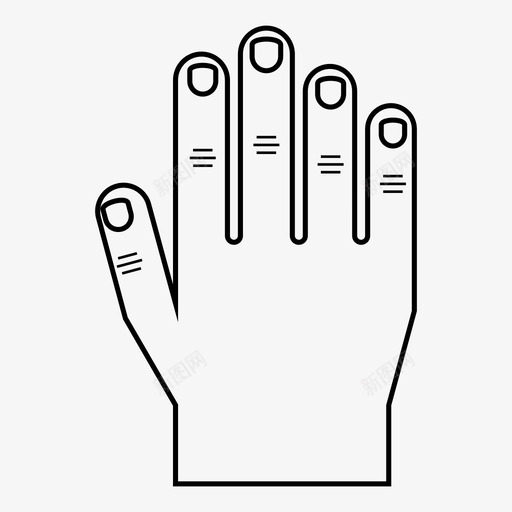 右手身体肢体语言图标svg_新图网 https://ixintu.com 右手 手 手势 手指 肢体语言 身体