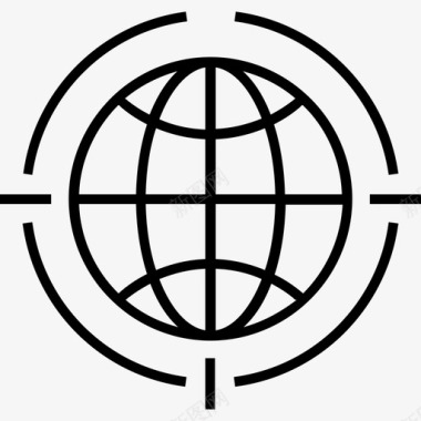 全球业务全球国际图标图标