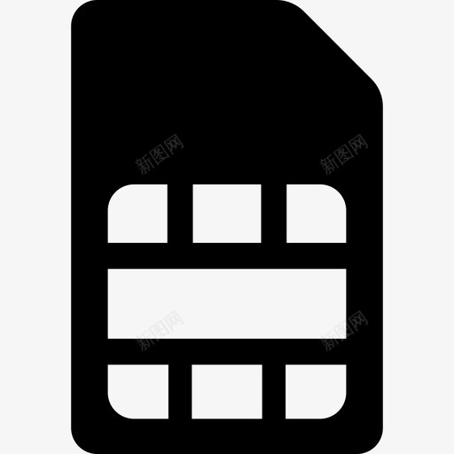 SIM卡工具和用具数据存储图标svg_新图网 https://ixintu.com SIM卡 工具和用具 数据存储