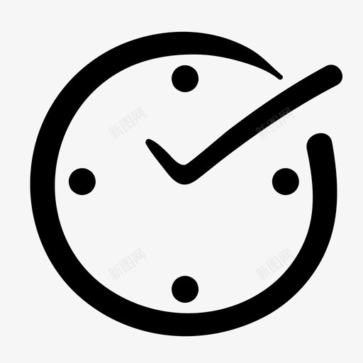 准时时钟送货图标svg_新图网 https://ixintu.com 准时 时钟 涂鸦 涂鸦商业商店财务 计时 送货