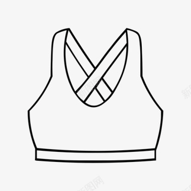 采购产品运动胸罩运动胸罩衣服图标图标