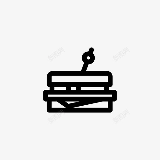 三明治汉堡快餐图标svg_新图网 https://ixintu.com 三明治 厨房厨房 快餐 汉堡 烤面包