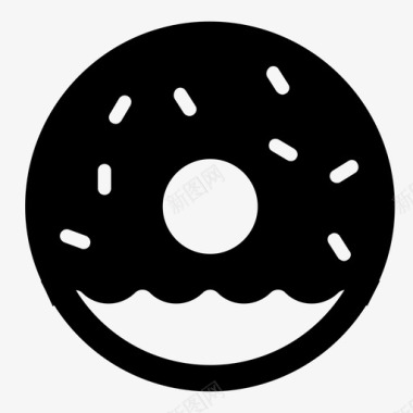 甜甜圈咖啡馆蛋糕图标图标